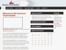 Tablet Screenshot of americanyachtinstitute.com